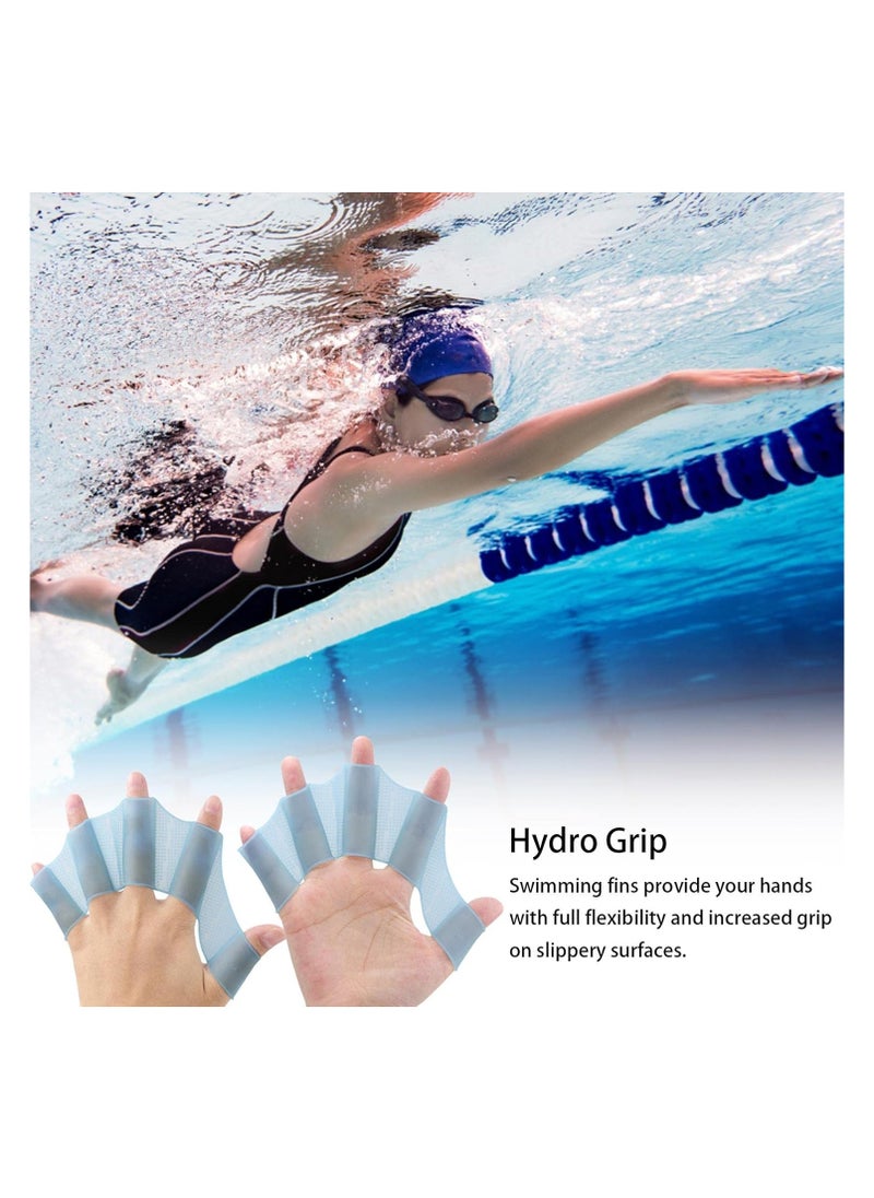 Generic Silicone Girdles Swimming Hand Fins Finger Gloves for Water Sports and Diving  - Image 3