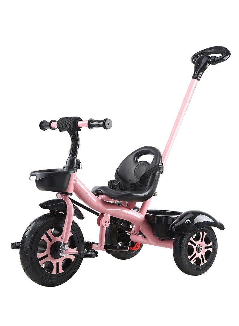 MaBaby Tricycles for Kids, with Storage Basket, Adjustable Seat and Parent Push Handle, Children Trike for 1-6 Years Boys and Girls, Balance Bike for Indoor Outdoor  - Image 1