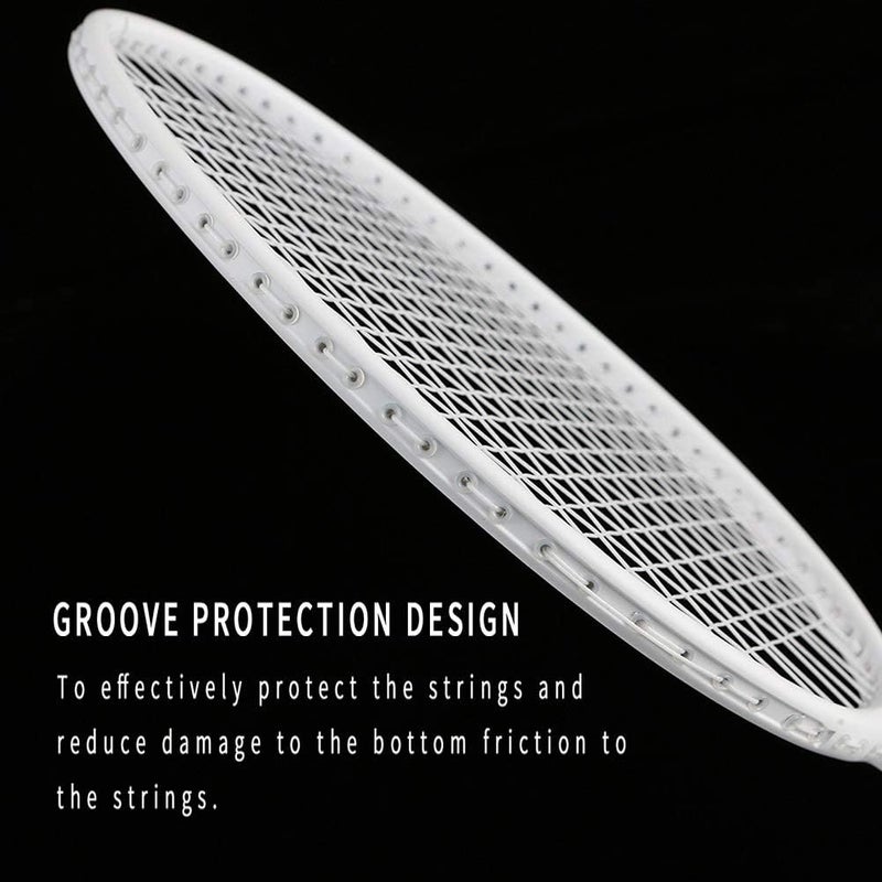 Senston Professional Badminton Rackets Set of 4 - Carbon Fiber, 6 Shuttlecocks, 4 Grips & Bag for Backyard Games | 90g Lightweight - Image 3
