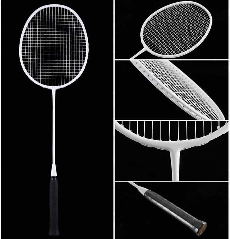 Senston Professional Badminton Rackets Set of 4 - Carbon Fiber, 6 Shuttlecocks, 4 Grips & Bag for Backyard Games | 90g Lightweight - Image 5