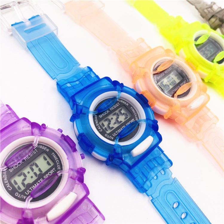 Student Watch Student Small Watch Children'S Jelly Watch Cartoon Boys And Girls Electronic Watch Explosions - Image 3