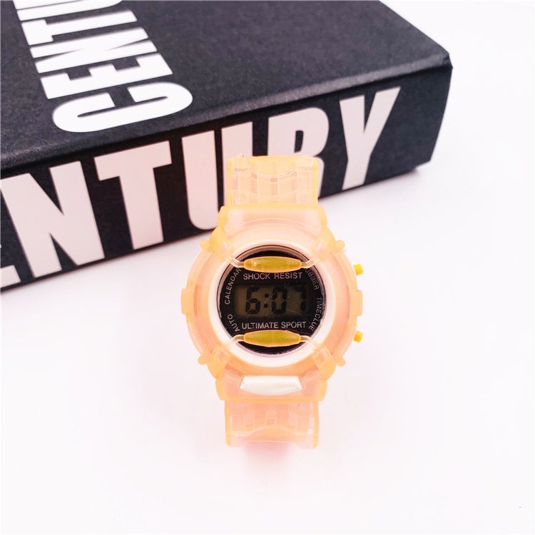 Student Watch Student Small Watch Children'S Jelly Watch Cartoon Boys And Girls Electronic Watch Explosions - Image 1