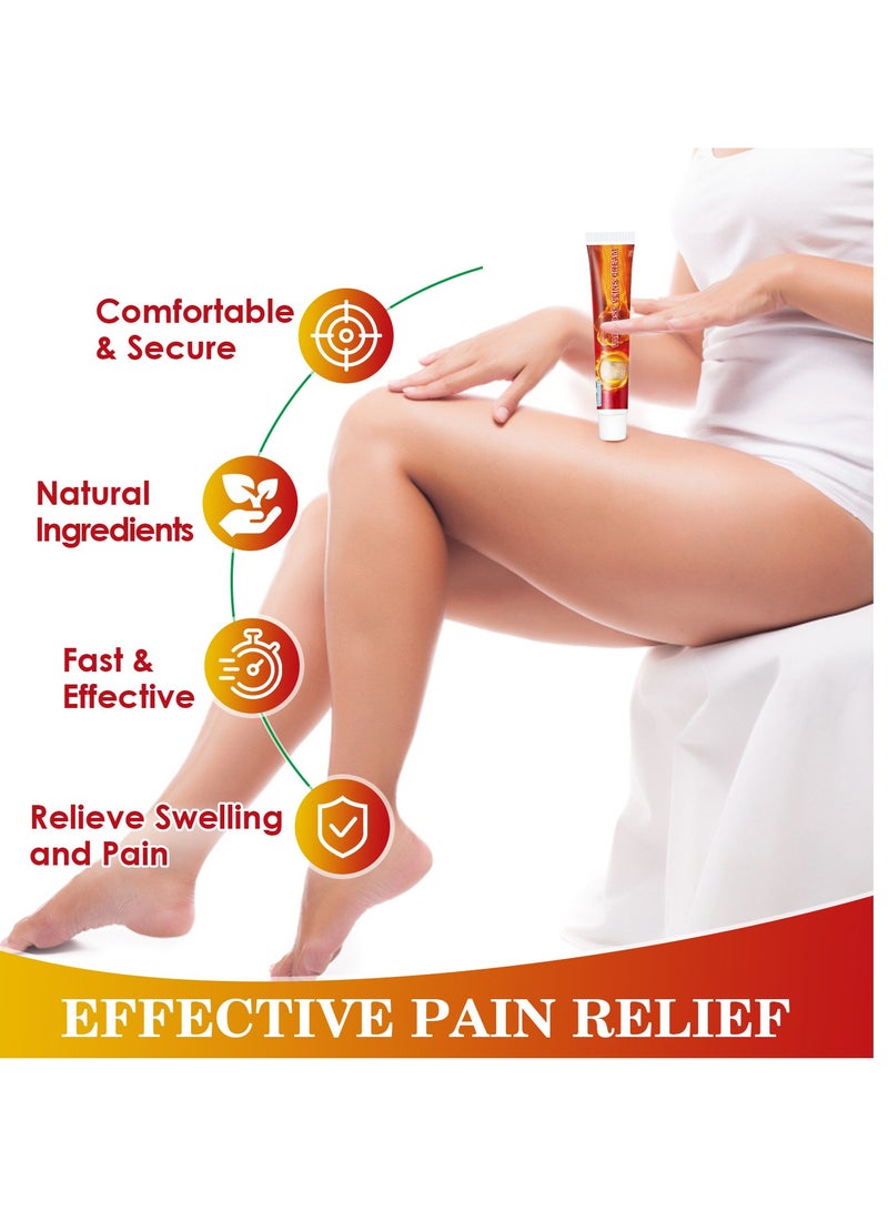 Sumifun Varicose Veins Cream,Minimize Varicose Veins Relieve Swelling And Pain Improve Blood Circulation 20g  - Image 3