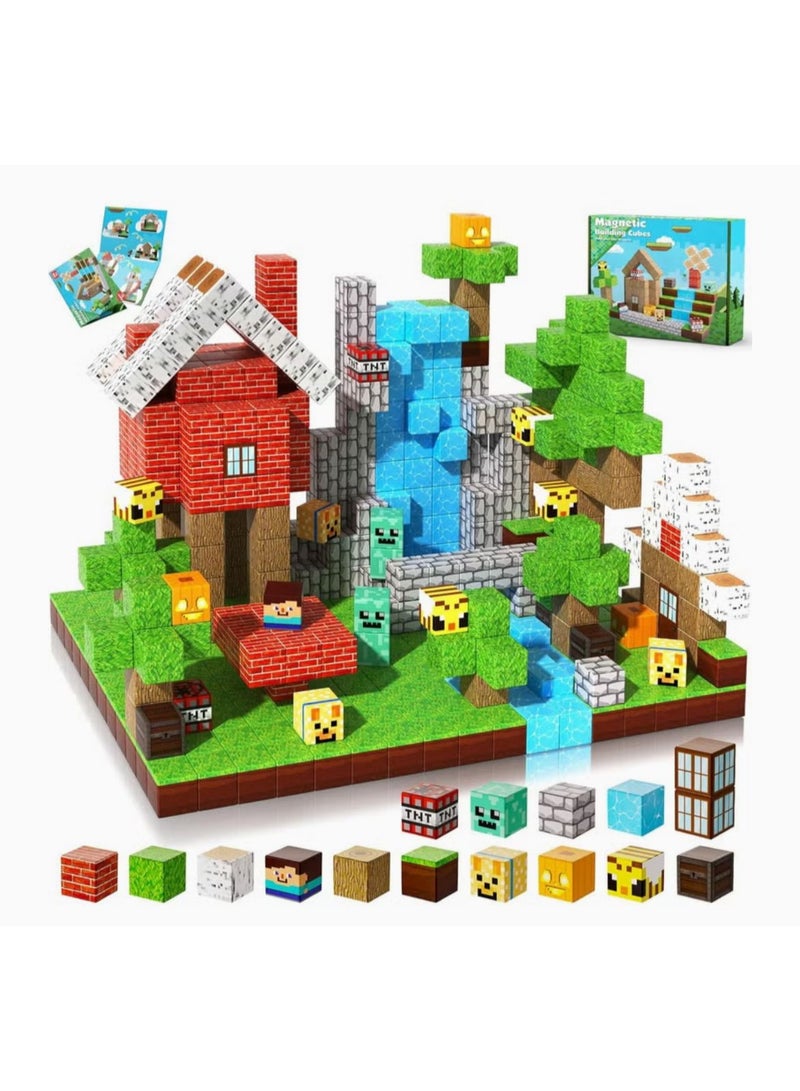 Magnetic Blocks |100PCS Magnetic Building Cube Game, Constructions Toys for Boys & Girls - Image 1