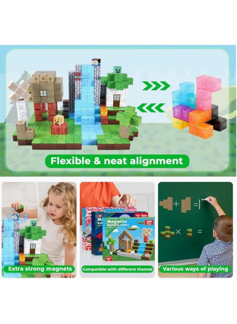 Magnetic Blocks |100PCS Magnetic Building Cube Game, Constructions Toys for Boys & Girls - Image 5