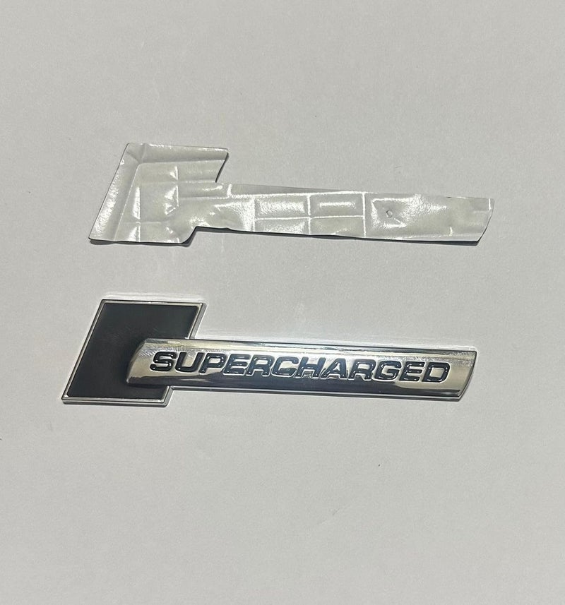 AUTO MT Supercharged 3D Chrome Black Logo 10 x 2.6cm Car Bike Metal Emblem 3D Badge Auto Racing Sport Sticker Grand Tourer Decal - Image 4