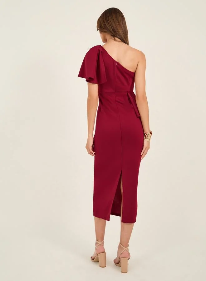 Take Two Asymmetric Ruffle Dress