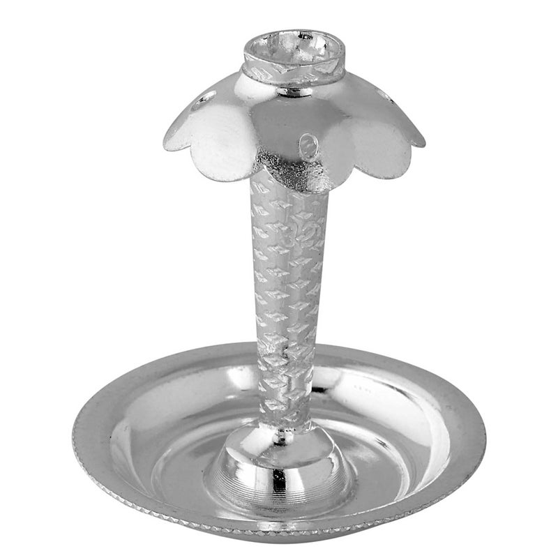 PRD CARATCAFE Silver Incense Stick Holder, Pure 925 Chandi, Traditional Designs. Agarbatti Stand for Pooja Temple. Everyday Use Puja Essential. Silver Gift. (Classic) - Image 4