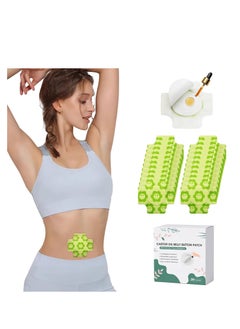 20Pcs Castor Oil Pack Wrap for Belly Button, Disposable Castor Oil in Belly Button for Liver Detox, Highly Absorbent Self-Adhesive Castor Oil Wrap Organic Cotton, Anti-Seepage, No Wash, Easy to Use