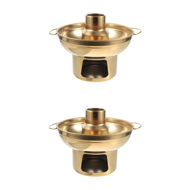 2pcs Stainless Steel Dessert Pot Fruit Holding Pot Holding Container - Image 3