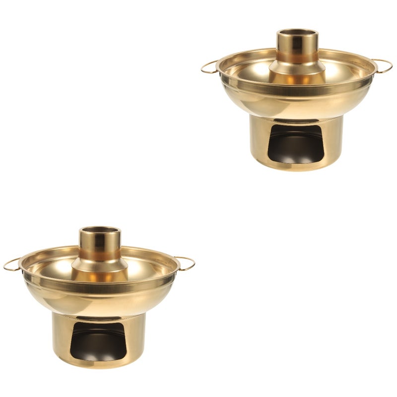 2pcs Stainless Steel Dessert Pot Fruit Holding Pot Holding Container - Image 5