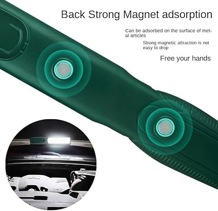 ATETO Multifunctional Work Light Handy LED Emergency Lamp with Magnetic Base Hanging Hook LED Handheld Work Lights Handheld Mini Torch for CampingOutdoorPicnic Pack of 1Multicolor - Image 3