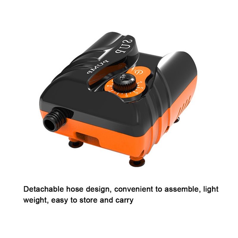 Electric Air Pump 16PSI High Pressure Air Compressor Mini Portable Tire Inflator 110W for Stand Up Paddle Board Inflatable Pool Boat - Image 2