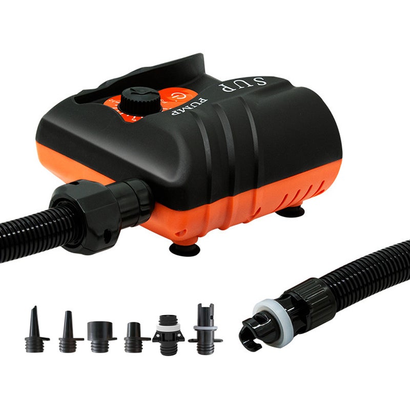 Electric Air Pump 16PSI High Pressure Air Compressor Mini Portable Tire Inflator 110W for Stand Up Paddle Board Inflatable Pool Boat - Image 1