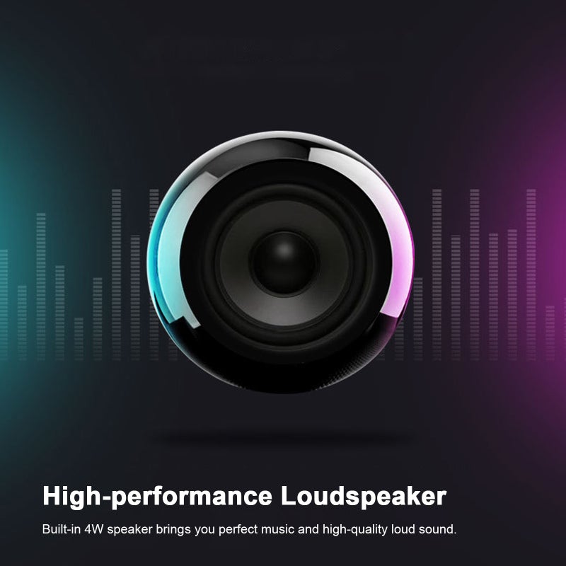Bluetooth Speaker: 4W 400mAh Rechargeable Battery - TWS Function Portable Audio for Home Office Outdoor Activities - Image 5
