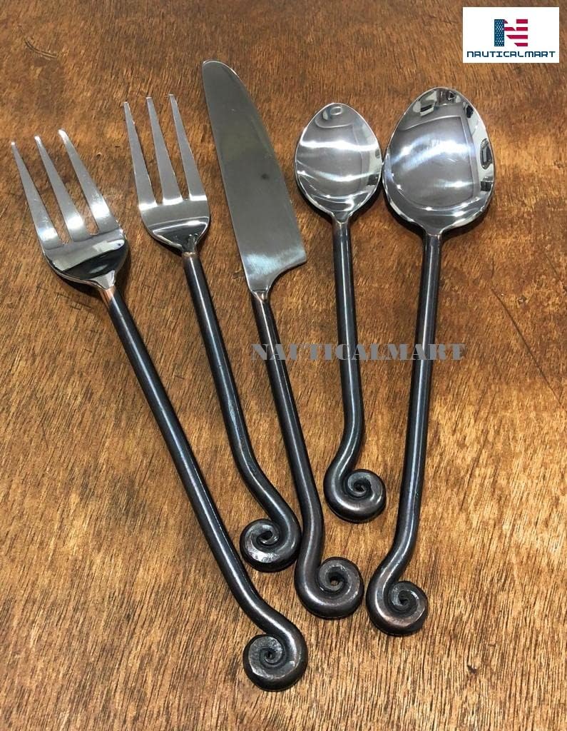 NAUTICALMART Nautical-Mart Treble Clef Flatware Stainless Steel Salad Fork - Image 4