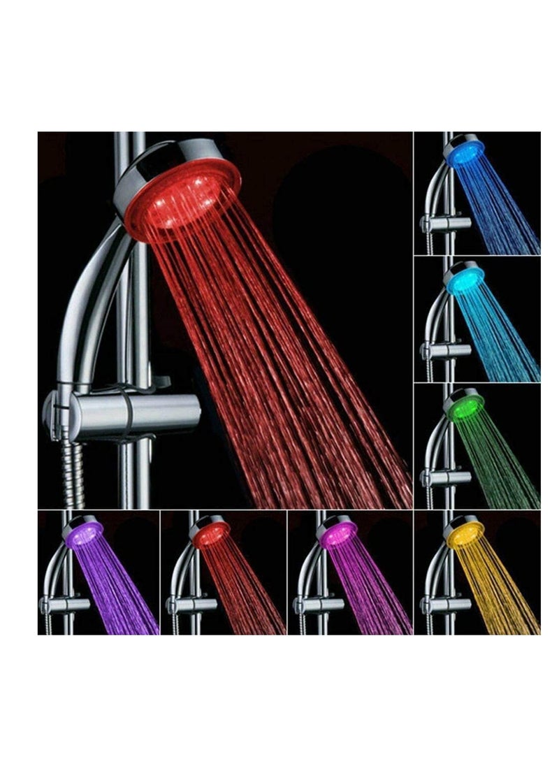Baba - Showerhead,7 Color Changing LED Light Showerhead Temperature Controlled Handheld Shower Head for Bathroom Water Powered - Image 1