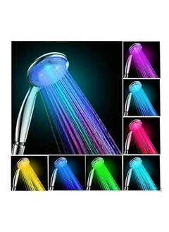 Showerhead,7 Color Changing LED Light Showerhead Temperature Controlled Handheld Shower Head for Bathroom Water Powered
