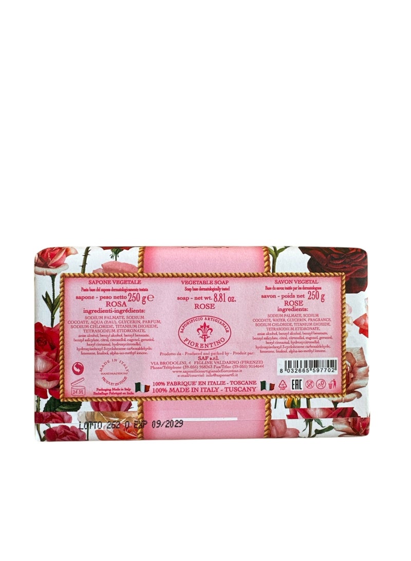 SAPONIFICIO ARTIGIANALE FIORENTINO Rose Garden Soap (250g) - Image 3