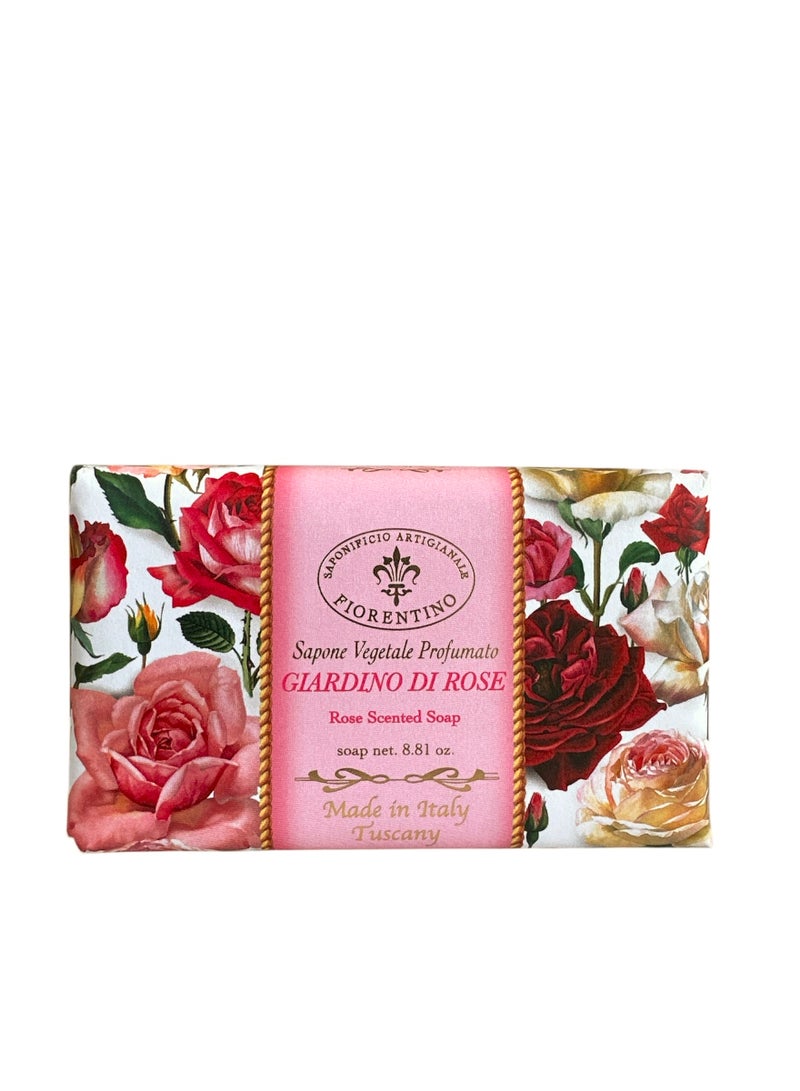 SAPONIFICIO ARTIGIANALE FIORENTINO Rose Garden Soap (250g) - Image 2
