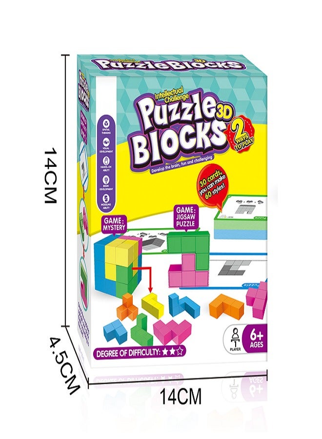 newest intelligent challenge block game 10pcs 2 play methods balance play building block board game - Image 2