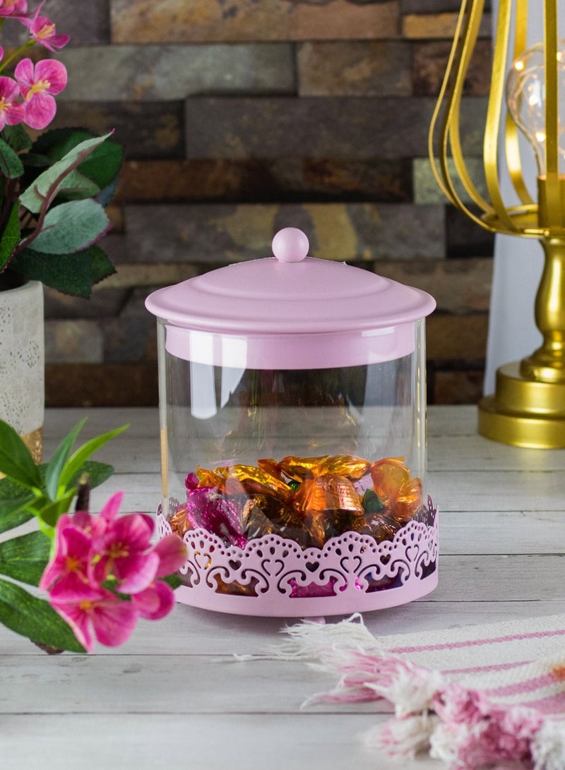 هيك بونبونيرة زجاج مع غطاء ملونة - Image 2