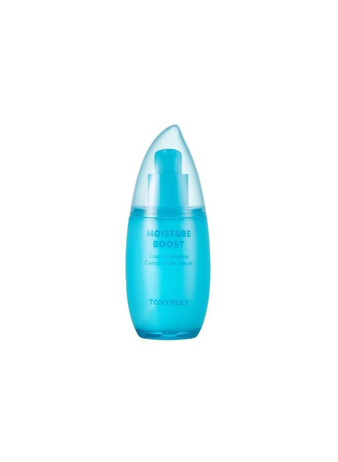 TONYMOLY Moisture Boost Serum, Cooling Marine Concentrate with Chlorella & Seaweed, Hydrating, Mosturizer, 3 oz. - Image 1