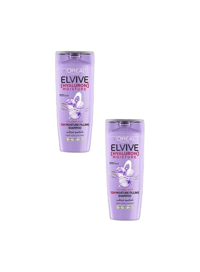 loreal paris حزمة x2 من شامبو إلفيف هايالورون لملء الرطوبة 600 مل - Image 1