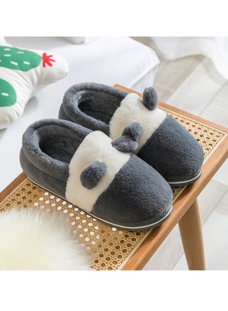 Winter Home Cotton Slippers Indoor Antiskid Warm Plush Cotton Slippers for Women - Image 1