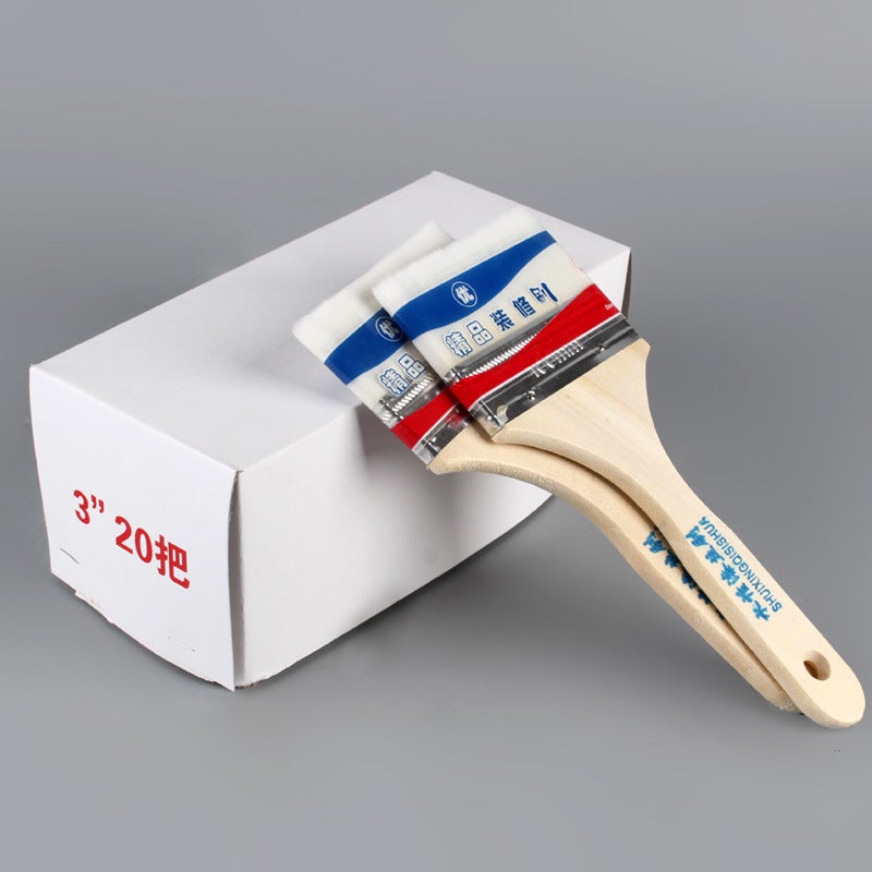 Water-Based Wool Brush Home Decoration Tools Latex Paint Brush Wood Handle Paint Grease Latex Paint Paint Brush Source Manufacturers - Image 3