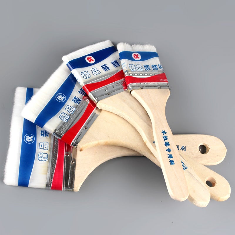 Water-Based Wool Brush Home Decoration Tools Latex Paint Brush Wood Handle Paint Grease Latex Paint Paint Brush Source Manufacturers - Image 4