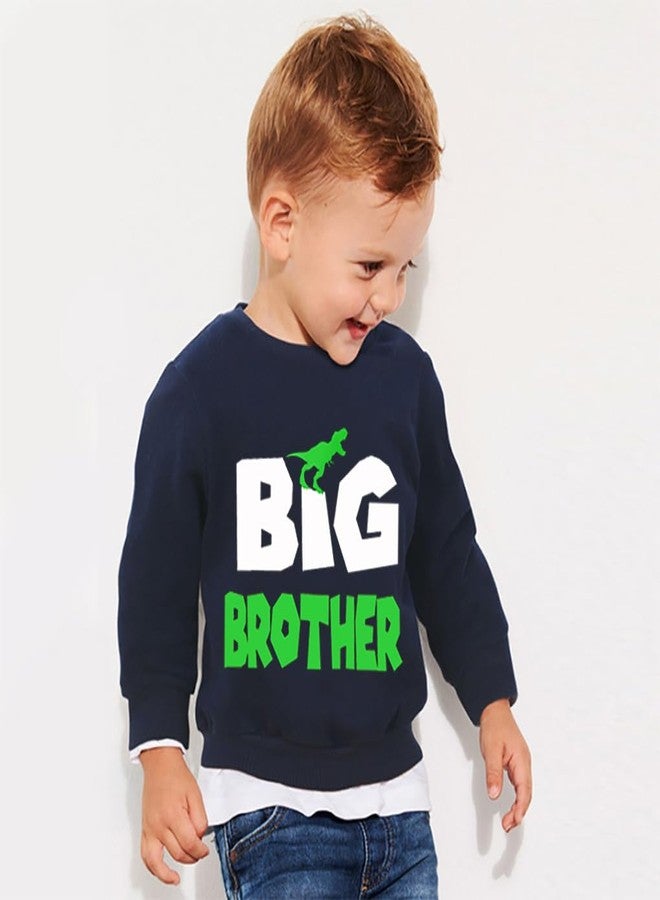 Tkria Big Brother Sweatshirt for Toddler Baby Boy Big Bro Announcement Pullover Shirt Graphic Crewneck Shirt(2#Dinosaur,3-4T) - Image 2