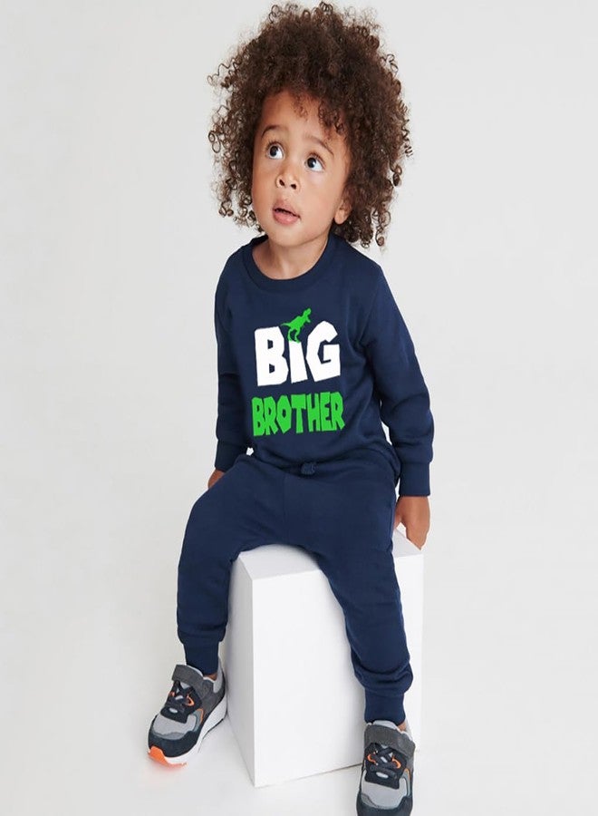 Tkria Big Brother Sweatshirt for Toddler Baby Boy Big Bro Announcement Pullover Shirt Graphic Crewneck Shirt(2#Dinosaur,3-4T) - Image 3
