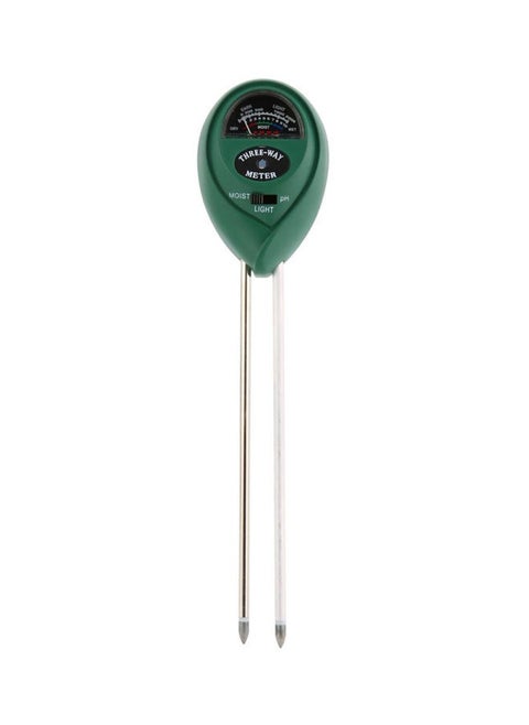 3-In-1 Soil Tester Green/Black/Silver