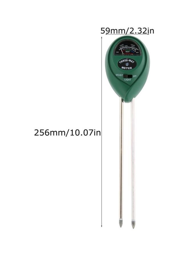 NIBEMINENT - 3-In-1 Soil Tester Green/Black/Silver - Image 1
