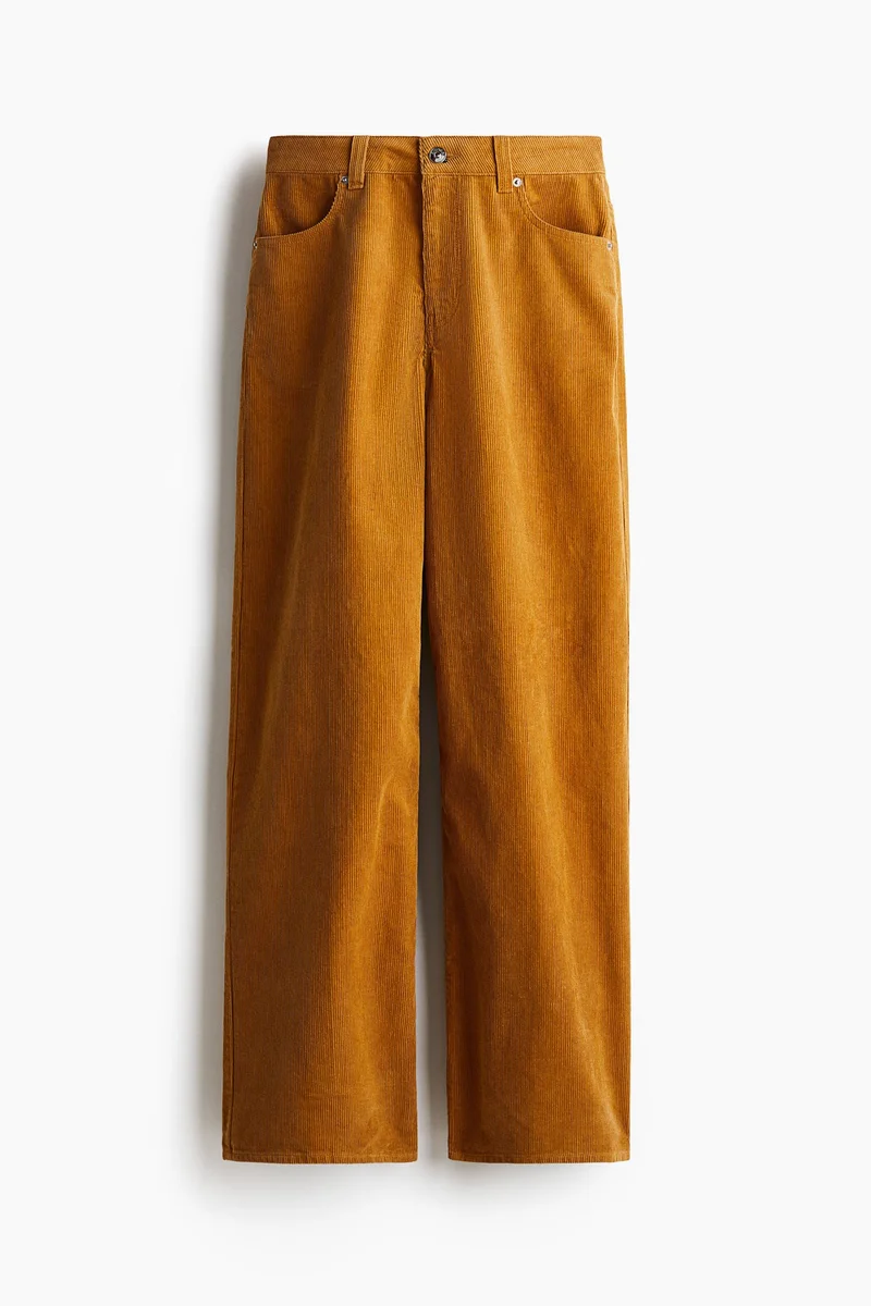 H&M Wide corduroy trousers