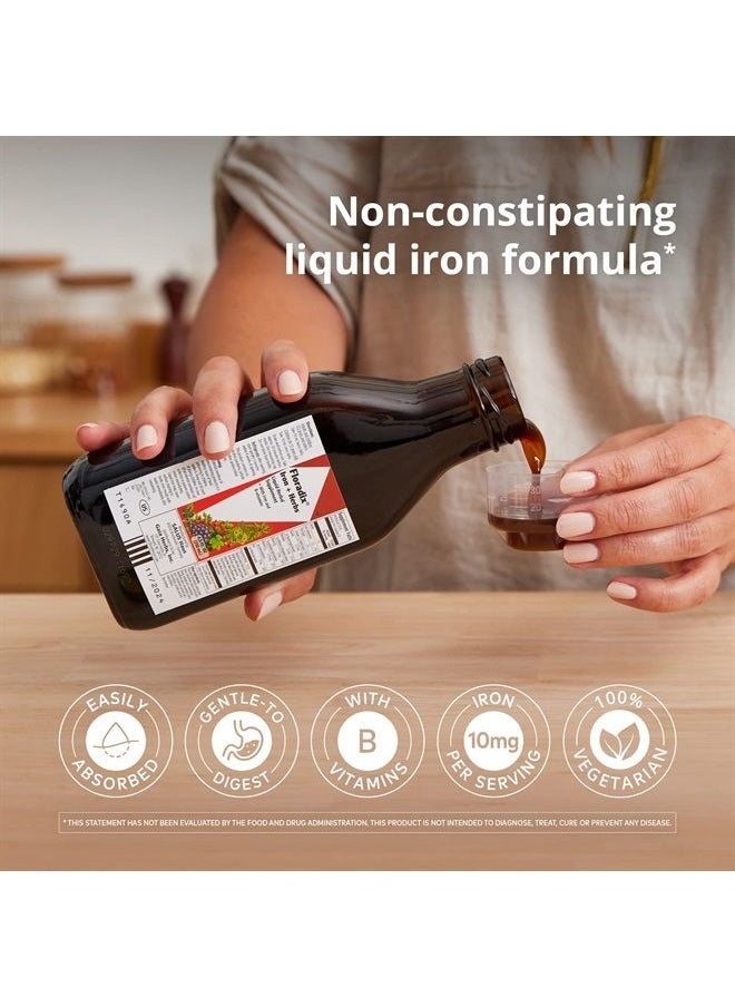 Floradix - , Iron & Herbs Vegetarian Liquid Supplement, Energy Support for Women and Men, Easily Absorbed, Non-GMO, Vegetarian, Kosher, Lactose-Free, Unflavored, 8.5 - Image 1