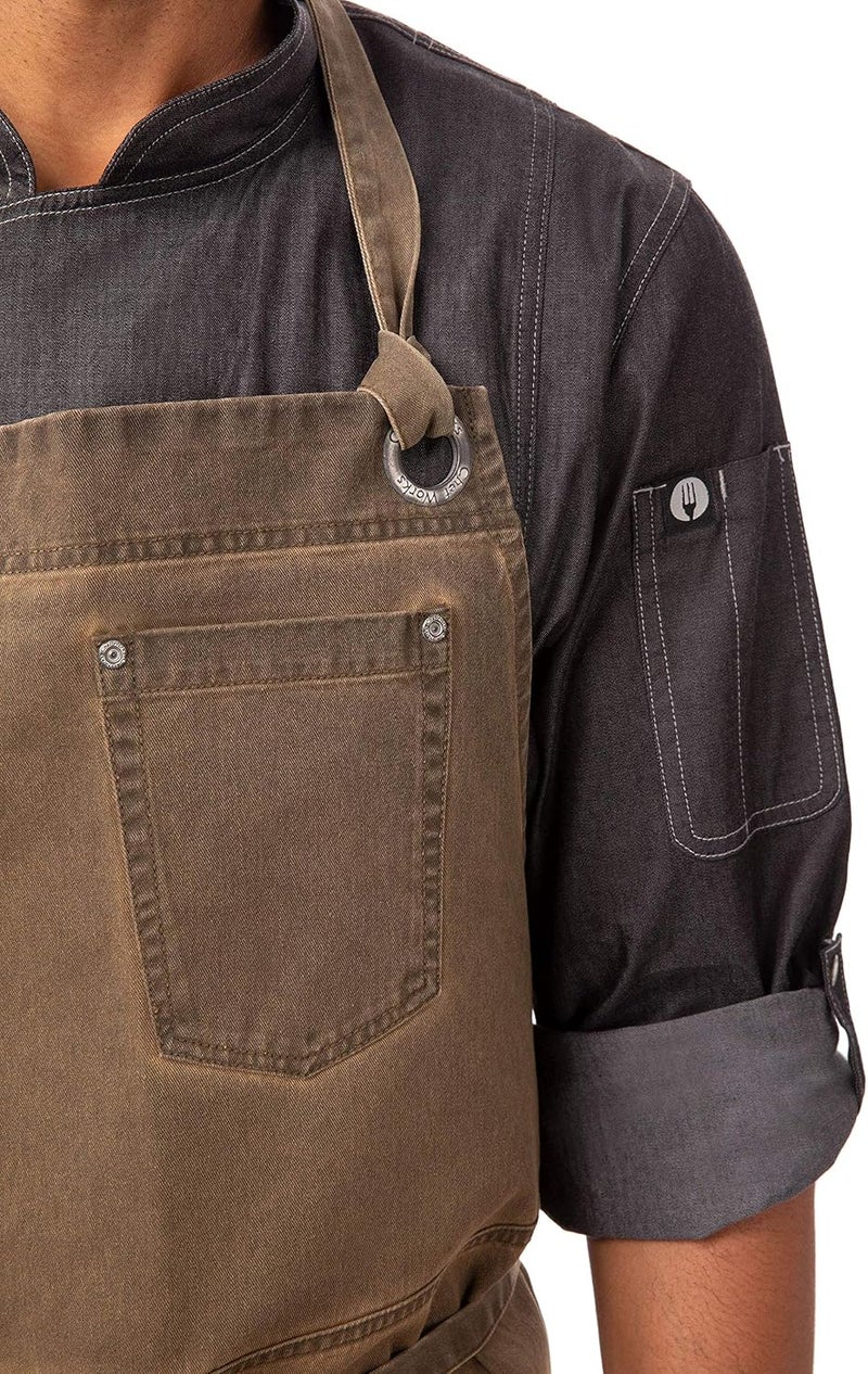 Chef Works unisex-adult Dorset Chefs Bib Apron - Image 4