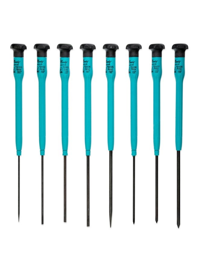 Moody Tools 58-0390 8-Piece ESD Safe Driver Set | Slotted and Phillips Combo - Image 1