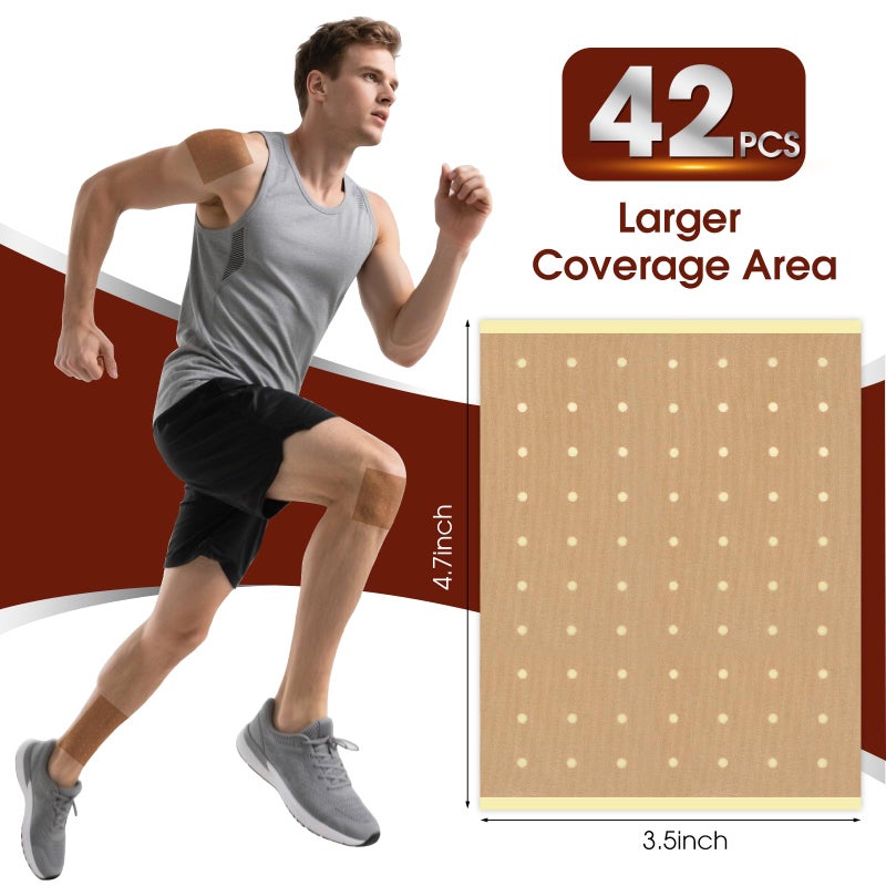 MQUPIN 42PCS Tiger Patch, 4.7''x3.5'' Larger Size Chinese Tiger Back Heat Patches Ultra Strength for Muscle Joint of Knee Shoulder and Neck - Image 5