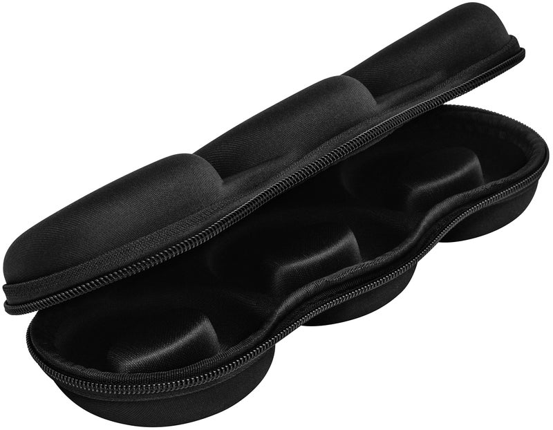 WATCHPOD Triple Watch Travel Case Storage Organizer For 3 Watches | Tough Portable Protection w/Zipper Fits All Wristwatches & Smart Watches Up To 50mm (Black) - Image 3