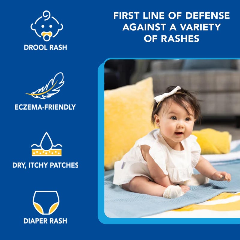 Triple Paste مرهم ثلاثي الاستخدامات لعلاج بشرة الأطفال، أنبوب 2 أونصة، كريم طفح الحفاض وواقٍ للبشرة لليدين والوجه والجزء السفلي، يعالج، يهدئ ويمنع مع أكسيد الزنك (قد يختلف التعبئة) - Image 4