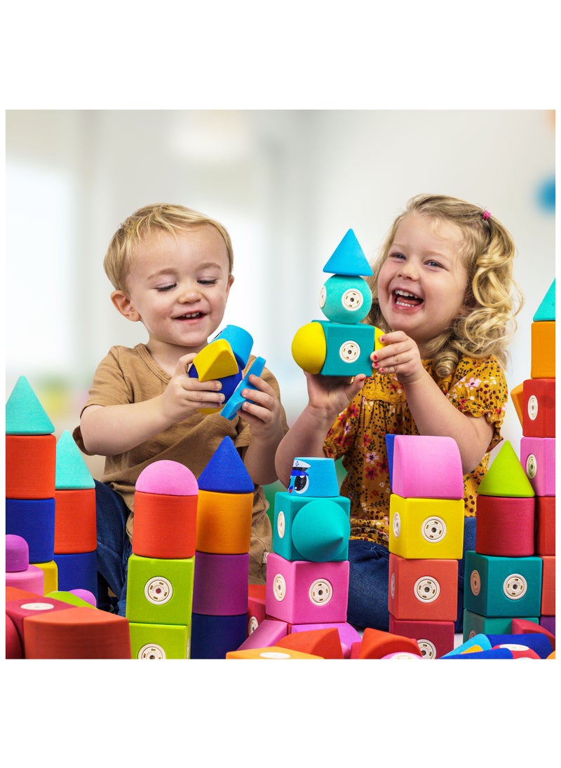 blockaroo BLOCKAROO MAGNETIC FOAM BLOCKS 50-PIECE BUILDER SET  - Image 4