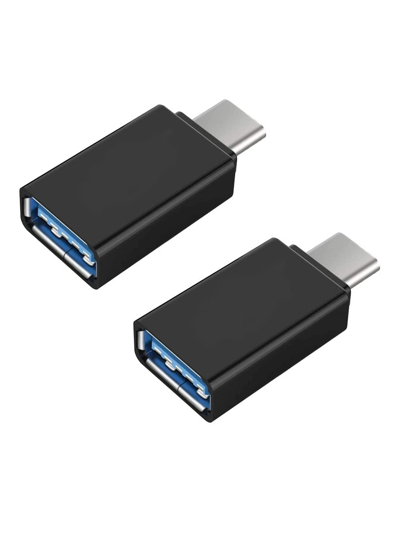 erorex Usb C to Usb 3.0 Adapter Pack of 2 Female Converter High Speed Data Transfer Macbook Phone Tablet and More  - Image 1