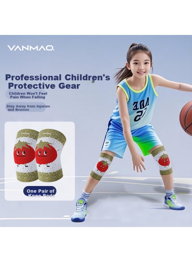 Yanmao Children's Basketball Knee Pads, Sports-specific Protective Gear, Anti-fall, Anti-collision, For Soccer, Cycling, Leg Guards For Girls