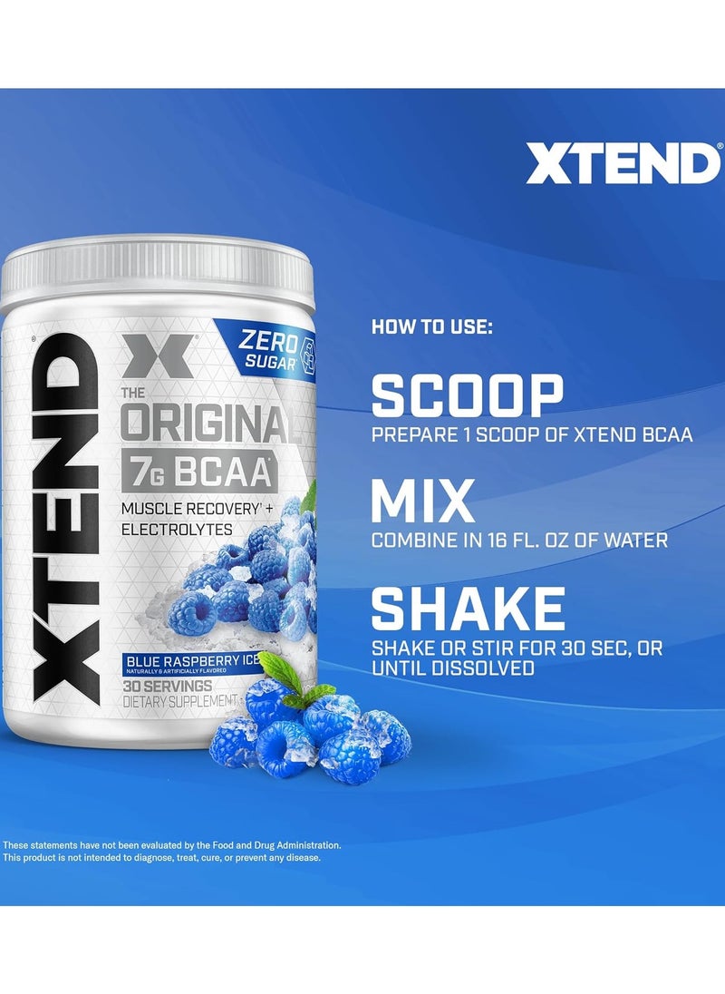 XTEND - Xtend Original 7g BCAA 444g Blue Raspberry Ice Flavor 30 Serving - Image 1