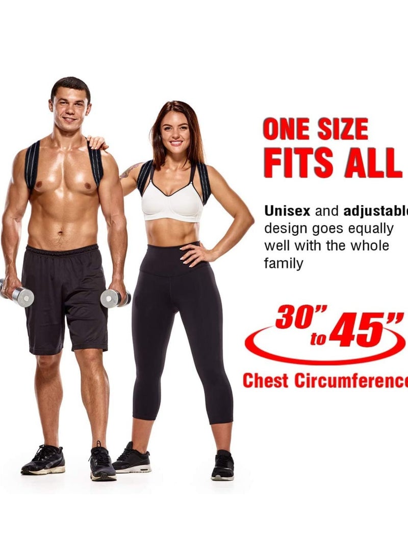 Adjustable Posture Corrector for Men and Women - Effective Back Brace with Shoulder Straps for Neck and Upper Back Pain Relief and Straightening Support. - Image 5