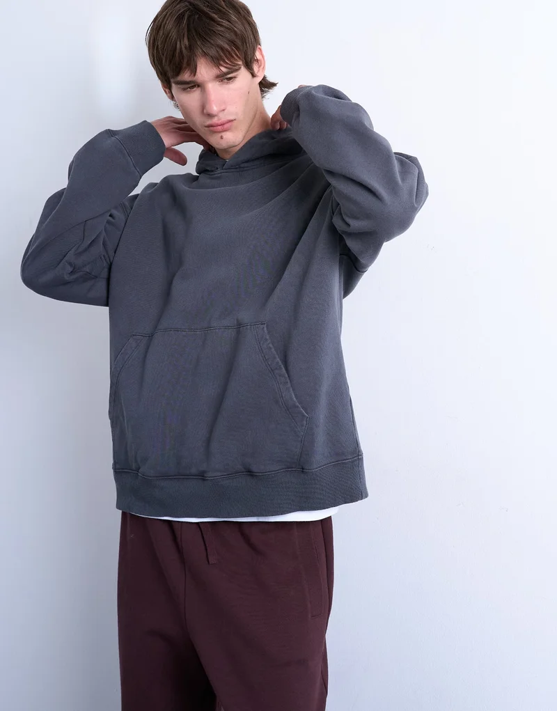 TOPMAN Oversized Fit In Washed Hoodie