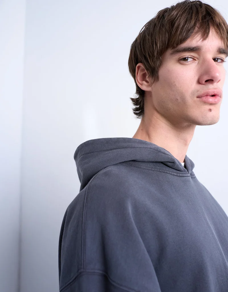 TOPMAN Oversized Fit In Washed Hoodie