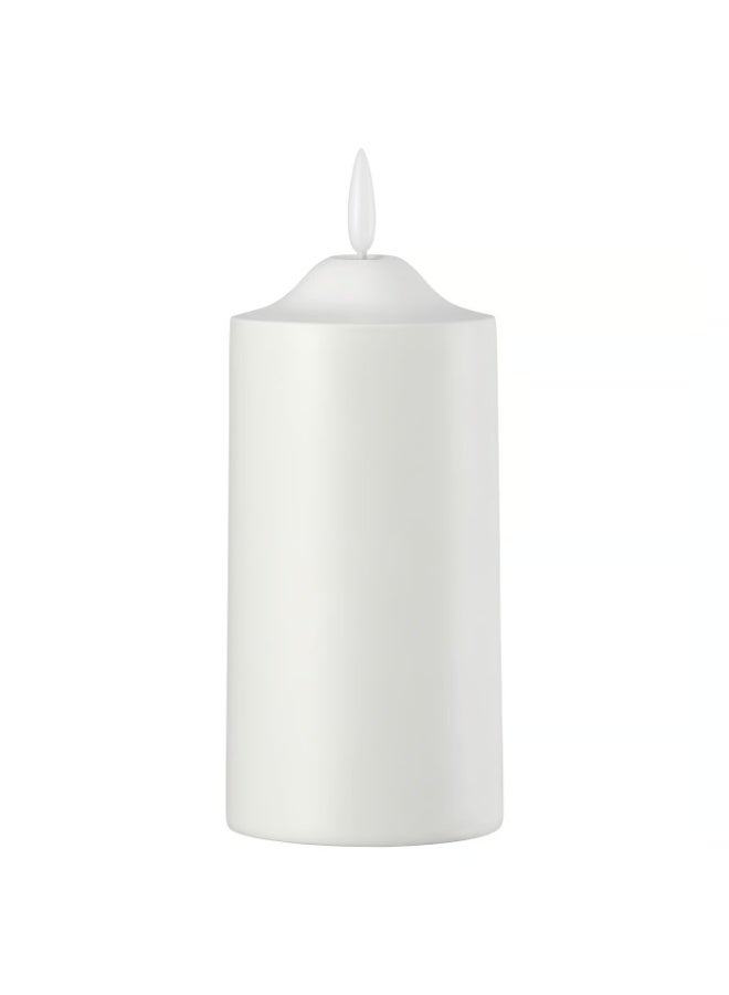 شمعة عمود LED، تعمل بالبطارية، بيضاء، 14 سم - Image 2